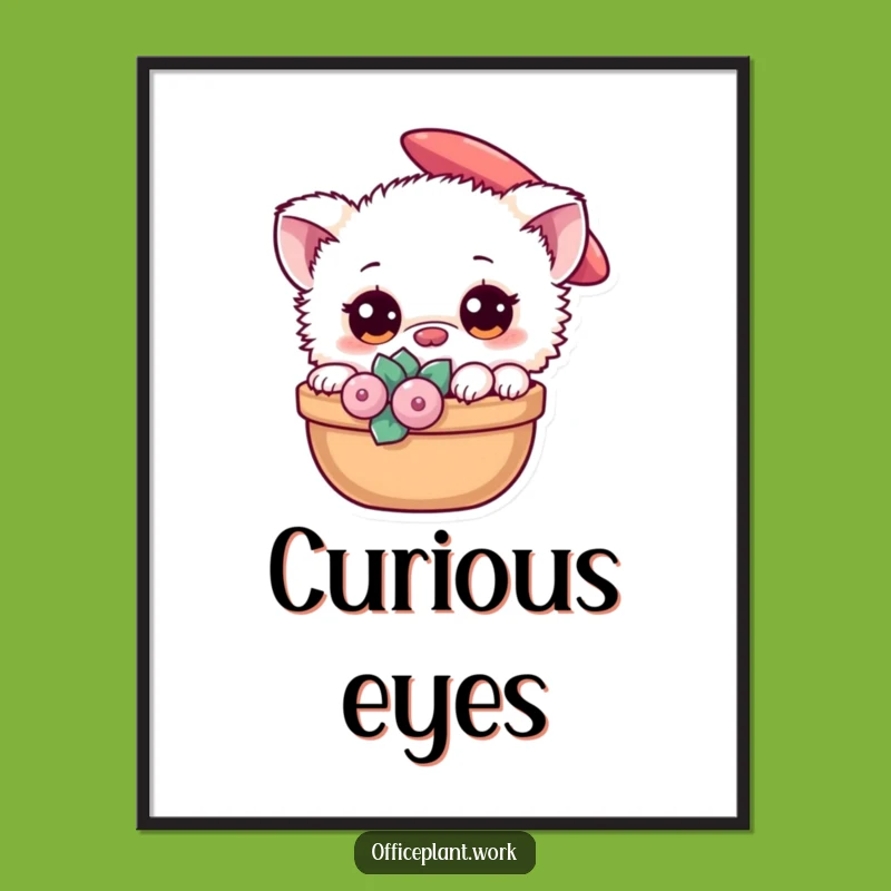 Funny Creature Succulent Digital Art - Instant Humorous Decor for Plant Lovers!