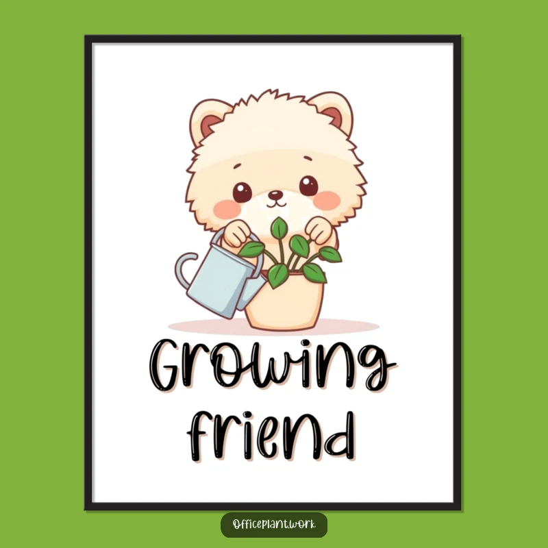 Funny Desk Plant Animal Digital Art - Instant Humorous Decor for Plant Lovers!