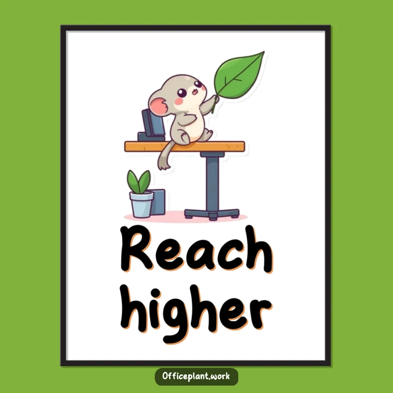 Funny Creature Balancing Poster - Whimsical Wall Art for Humorous Decor!